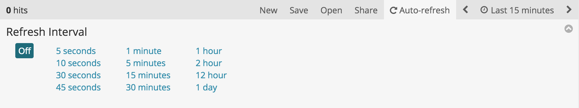 Auto refresh intervals